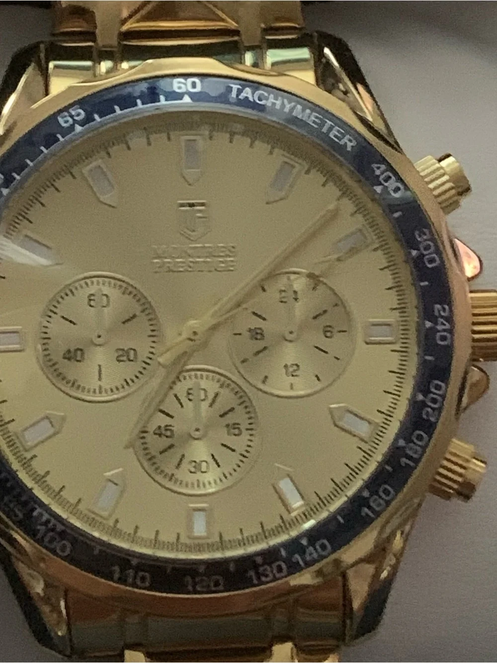 Montres Prestige gold color watch nwt